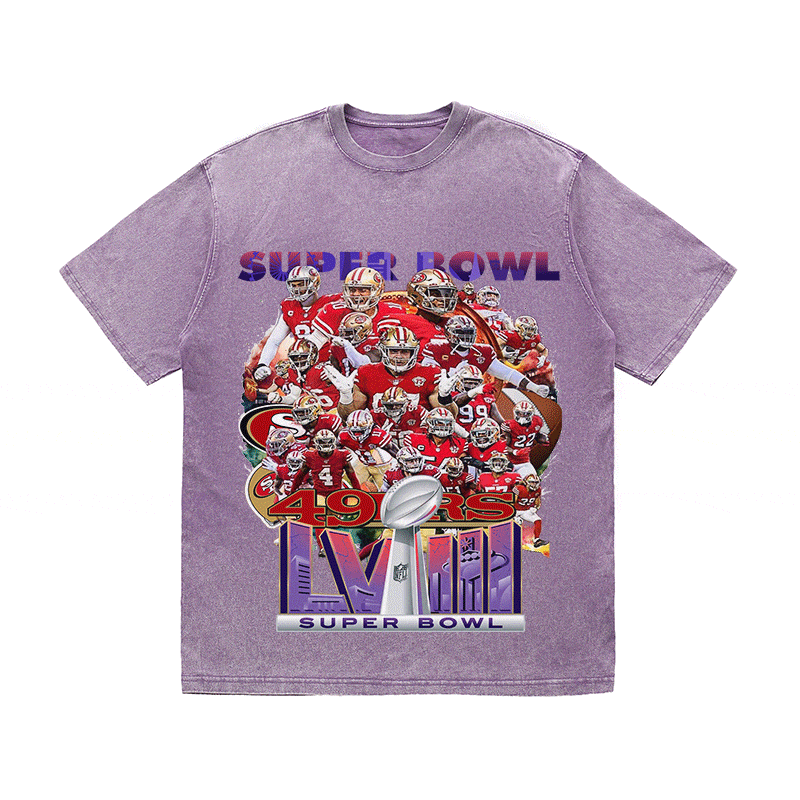 RDMCLOTHINGART tapestry hoodie SUPERBOWL HEAVY WEIGHT COTTON TEE-9204