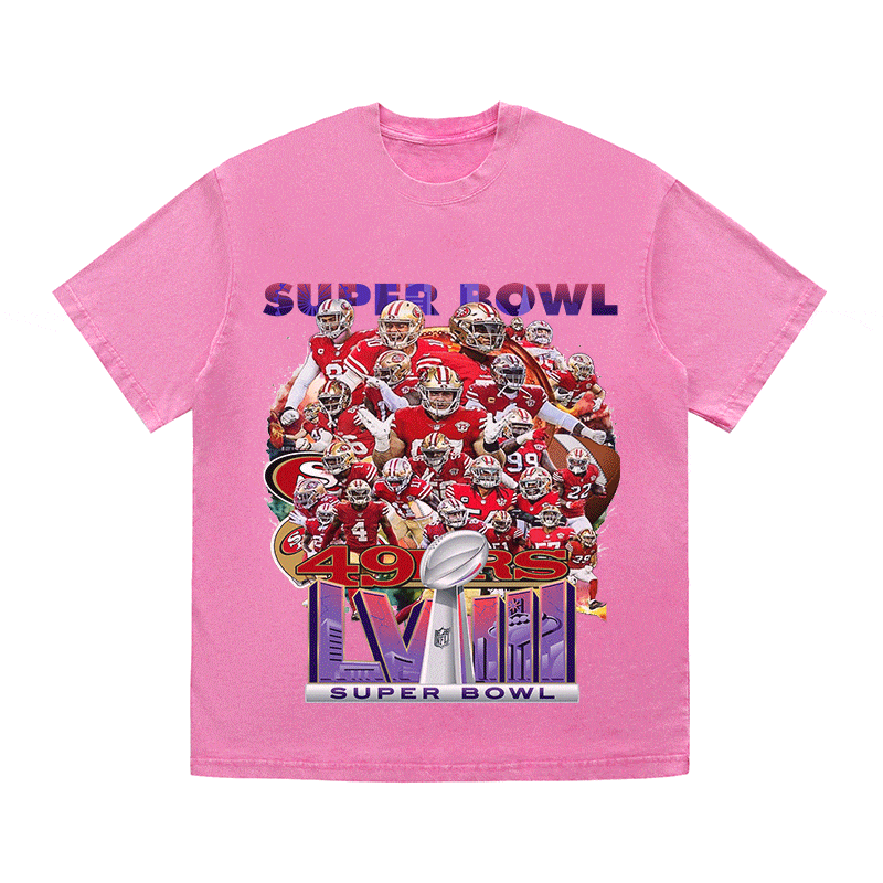 RDMCLOTHINGART tapestry hoodie SUPERBOWL HEAVY WEIGHT COTTON TEE-9204