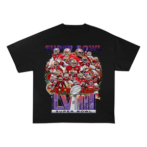 RDMCLOTHINGART tapestry hoodie SUPERBOWL HEAVY WEIGHT COTTON TEE-9204