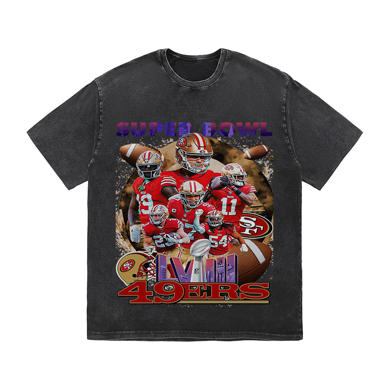 RDMCLOTHINGART tapestry hoodie SUPERBOWL HEAVY WEIGHT COTTON TEE-9205