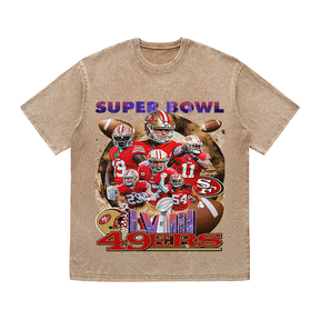 RDMCLOTHINGART tapestry hoodie SUPERBOWL HEAVY WEIGHT COTTON TEE-9205