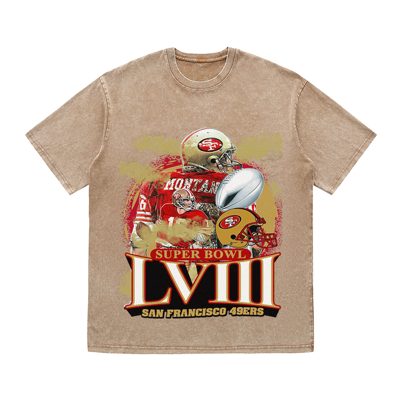 RDMCLOTHINGART tapestry hoodie SUPERBOWL HEAVY WEIGHT COTTON TEE-9207
