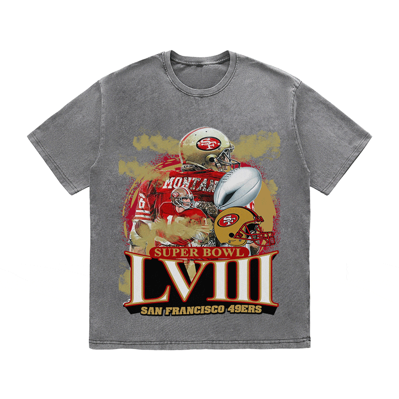 RDMCLOTHINGART tapestry hoodie SUPERBOWL HEAVY WEIGHT COTTON TEE-9207