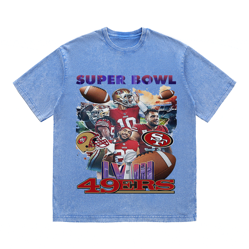 RDMCLOTHINGART tapestry hoodie SUPERBOWL HEAVY WEIGHT COTTON TEE-9208