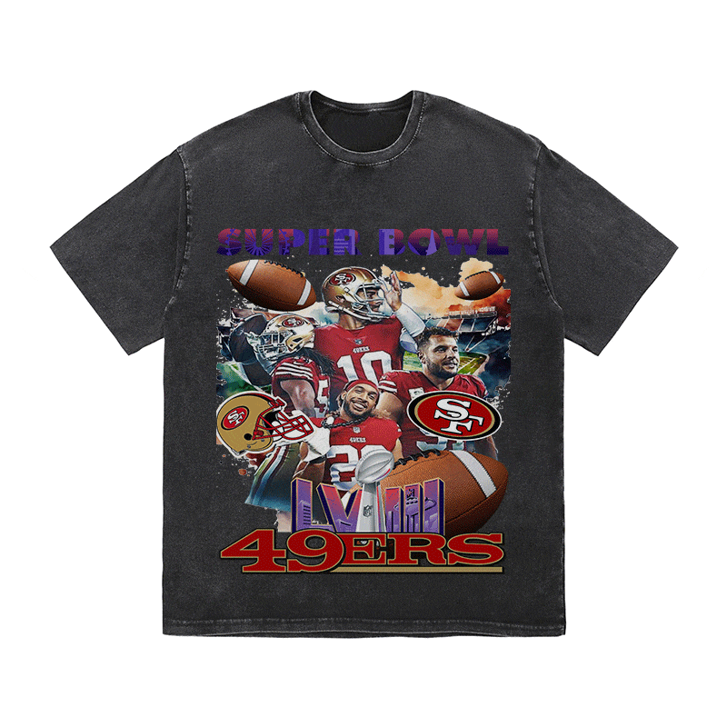 RDMCLOTHINGART tapestry hoodie SUPERBOWL HEAVY WEIGHT COTTON TEE-9208