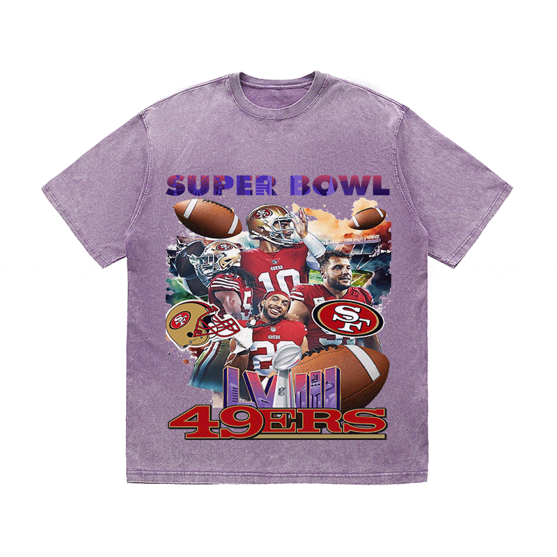 RDMCLOTHINGART tapestry hoodie SUPERBOWL HEAVY WEIGHT COTTON TEE-9208