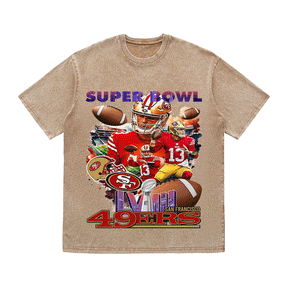 RDMCLOTHINGART tapestry hoodie SUPERBOWL HEAVY WEIGHT COTTON TEE-9209