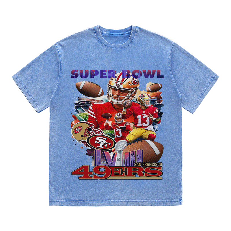 RDMCLOTHINGART tapestry hoodie SUPERBOWL HEAVY WEIGHT COTTON TEE-9209