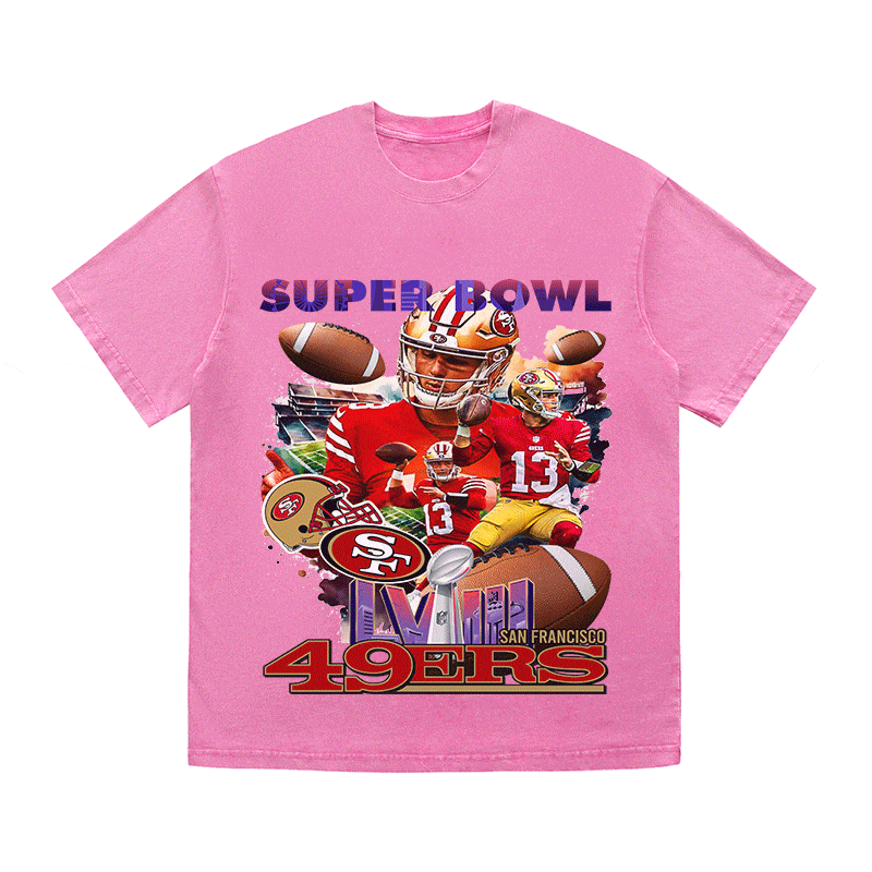 RDMCLOTHINGART tapestry hoodie SUPERBOWL HEAVY WEIGHT COTTON TEE-9209