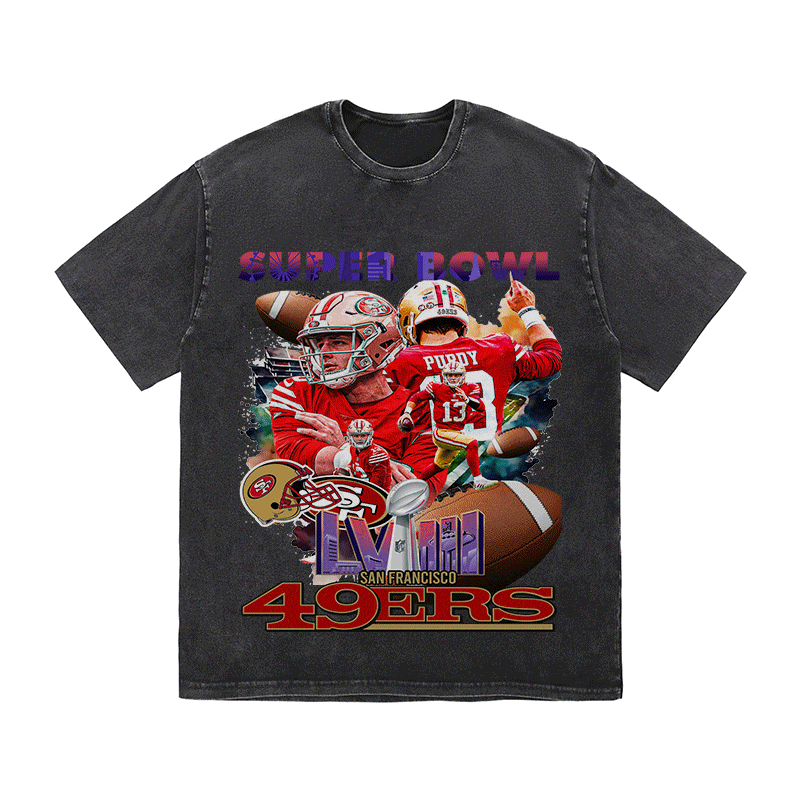 RDMCLOTHINGART tapestry hoodie SUPERBOWL HEAVY WEIGHT COTTON TEE-9210