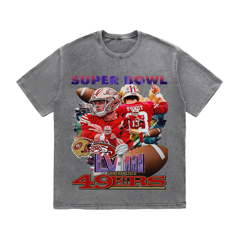 RDMCLOTHINGART tapestry hoodie SUPERBOWL HEAVY WEIGHT COTTON TEE-9210