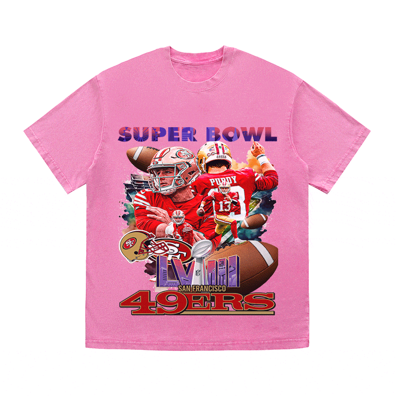 RDMCLOTHINGART tapestry hoodie SUPERBOWL HEAVY WEIGHT COTTON TEE-9210