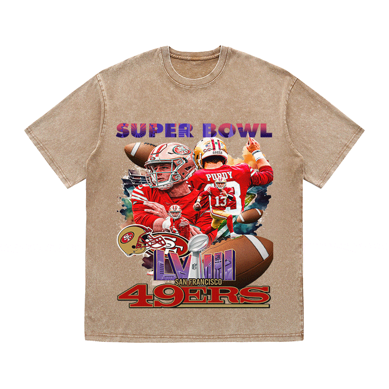 RDMCLOTHINGART tapestry hoodie SUPERBOWL HEAVY WEIGHT COTTON TEE-9210