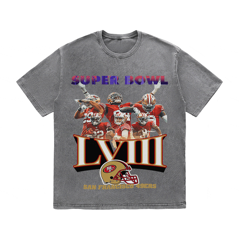 RDMCLOTHINGART tapestry hoodie SUPERBOWL HEAVY WEIGHT COTTON TEE-9214