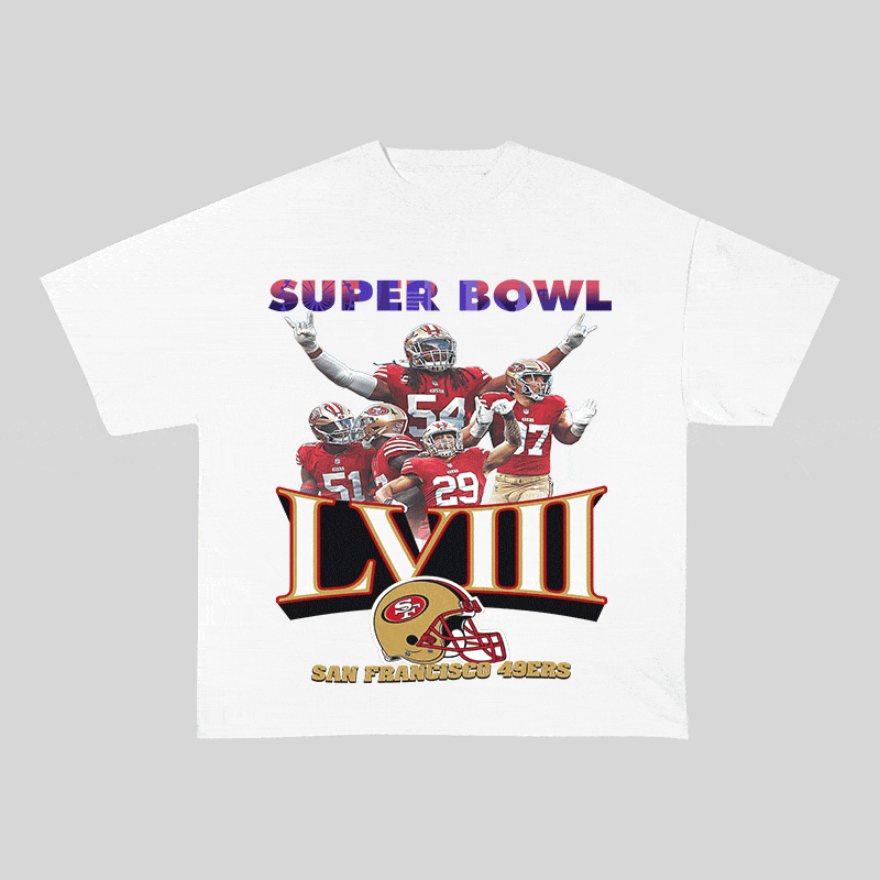 RDMCLOTHINGART tapestry hoodie SUPERBOWL HEAVY WEIGHT COTTON TEE-9215