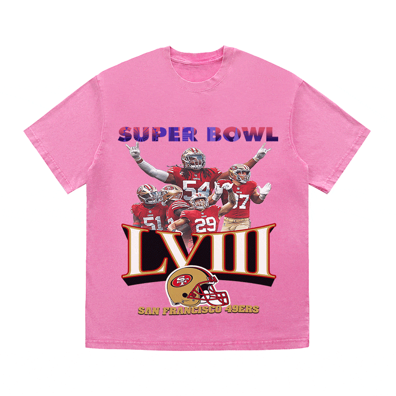 RDMCLOTHINGART tapestry hoodie SUPERBOWL HEAVY WEIGHT COTTON TEE-9215