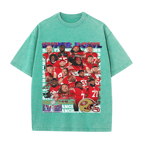 RDMCLOTHINGART tapestry hoodie SUPERBOWL HEAVY WEIGHT COTTON TEE-9216