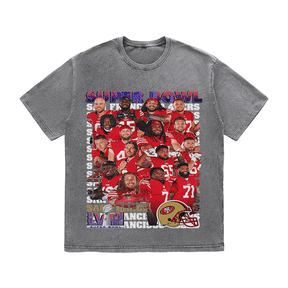 RDMCLOTHINGART tapestry hoodie SUPERBOWL HEAVY WEIGHT COTTON TEE-9216
