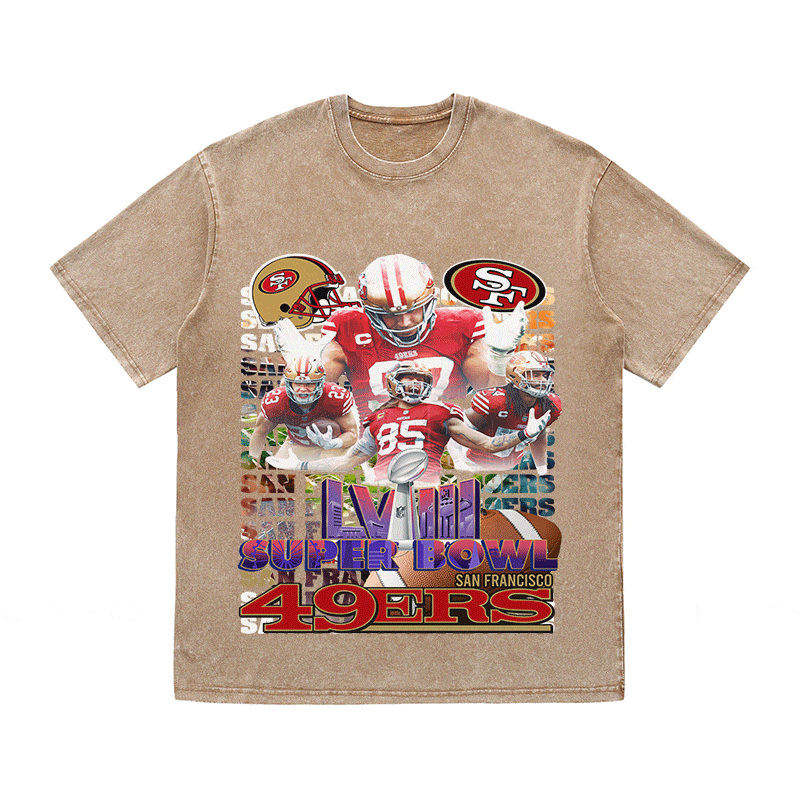 RDMCLOTHINGART tapestry hoodie SUPERBOWL HEAVY WEIGHT COTTON TEE-9217