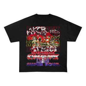 RDMCLOTHINGART tapestry hoodie SUPERBOWL HEAVY WEIGHT COTTON TEE-9228