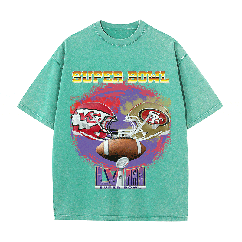 RDMCLOTHINGART tapestry hoodie SUPERBOWL WO YEAR HEAVY WEIGHT COTTON TEE-9184