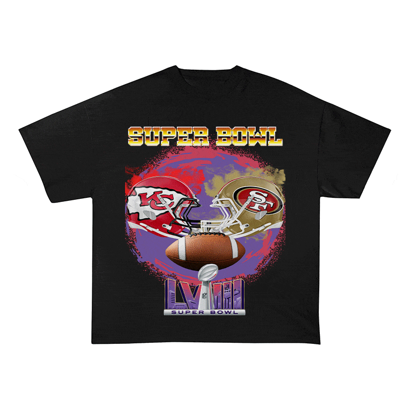 RDMCLOTHINGART tapestry hoodie SUPERBOWL WO YEAR HEAVY WEIGHT COTTON TEE-9184