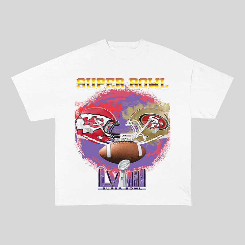 RDMCLOTHINGART tapestry hoodie SUPERBOWL WO YEAR HEAVY WEIGHT COTTON TEE-9184