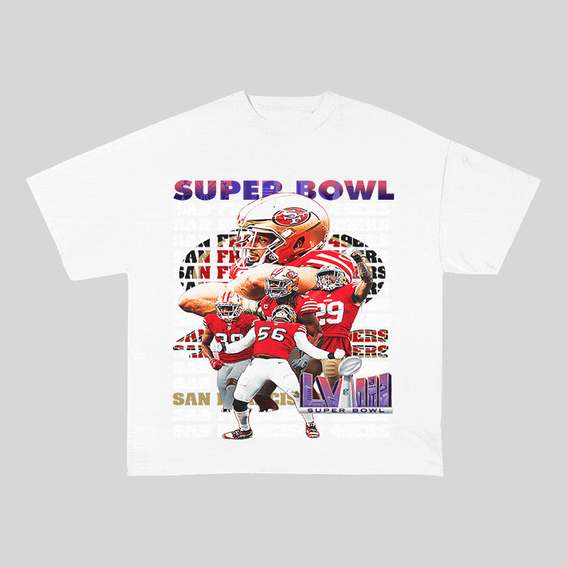 RDMCLOTHINGART tapestry hoodie SUPERBOWL22 HEAVY WEIGHT COTTON TEE-9212