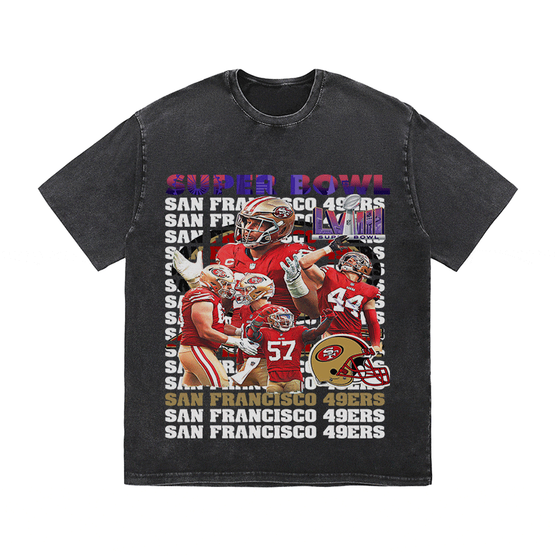 RDMCLOTHINGART tapestry hoodie SUPERBOWL23 HEAVY WEIGHT COTTON TEE-9213