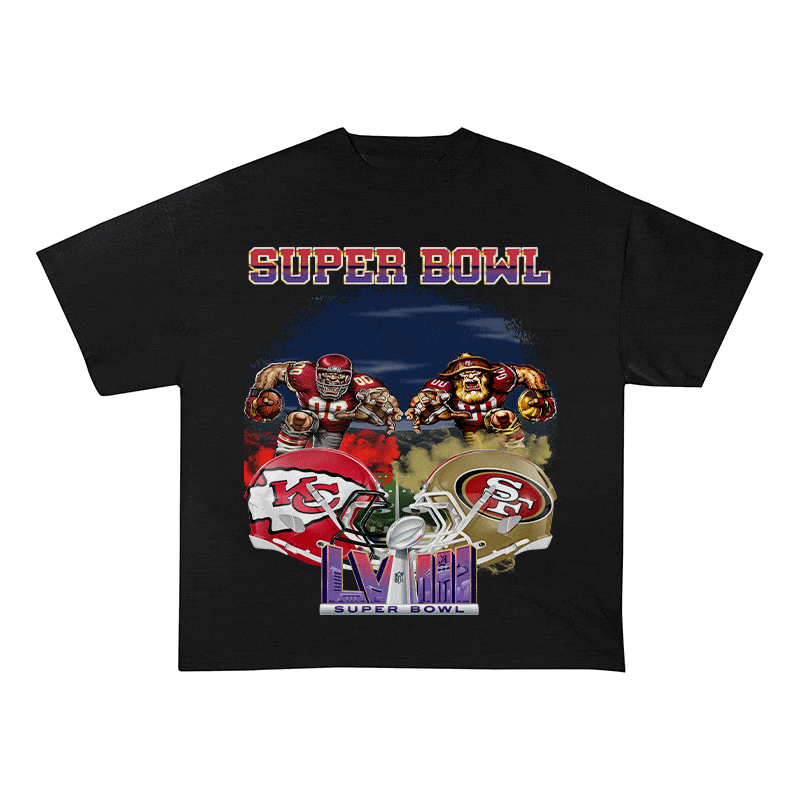 RDMCLOTHINGART tapestry hoodie SUPERBOWL6 WO YEAR HEAVY WEIGHT COTTON TEE-9185