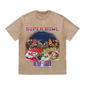 RDMCLOTHINGART tapestry hoodie SUPERBOWL6 WO YEAR HEAVY WEIGHT COTTON TEE-9185