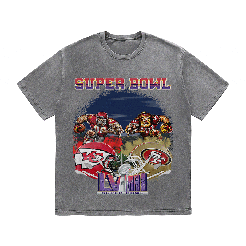 RDMCLOTHINGART tapestry hoodie SUPERBOWL6 WO YEAR HEAVY WEIGHT COTTON TEE-9185