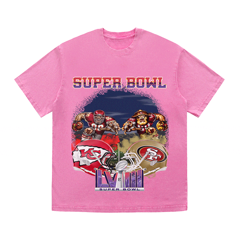 RDMCLOTHINGART tapestry hoodie SUPERBOWL6 WO YEAR HEAVY WEIGHT COTTON TEE-9185