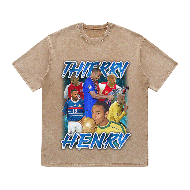 RDMCLOTHINGART tapestry hoodie THIERRY HENRY HEAVY WEIGHT COTTON TEE-9175