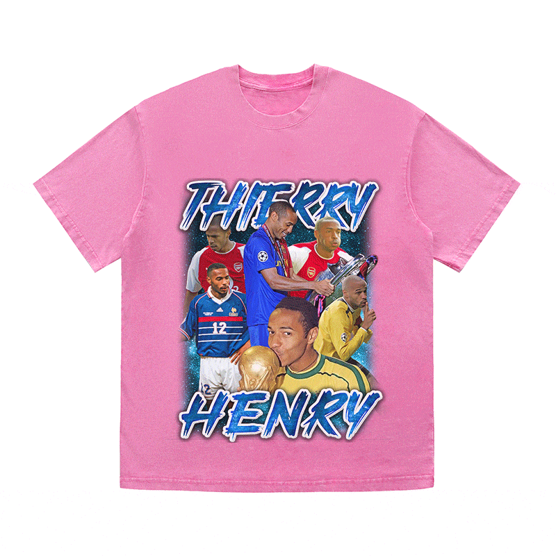 RDMCLOTHINGART tapestry hoodie THIERRY HENRY HEAVY WEIGHT COTTON TEE-9175