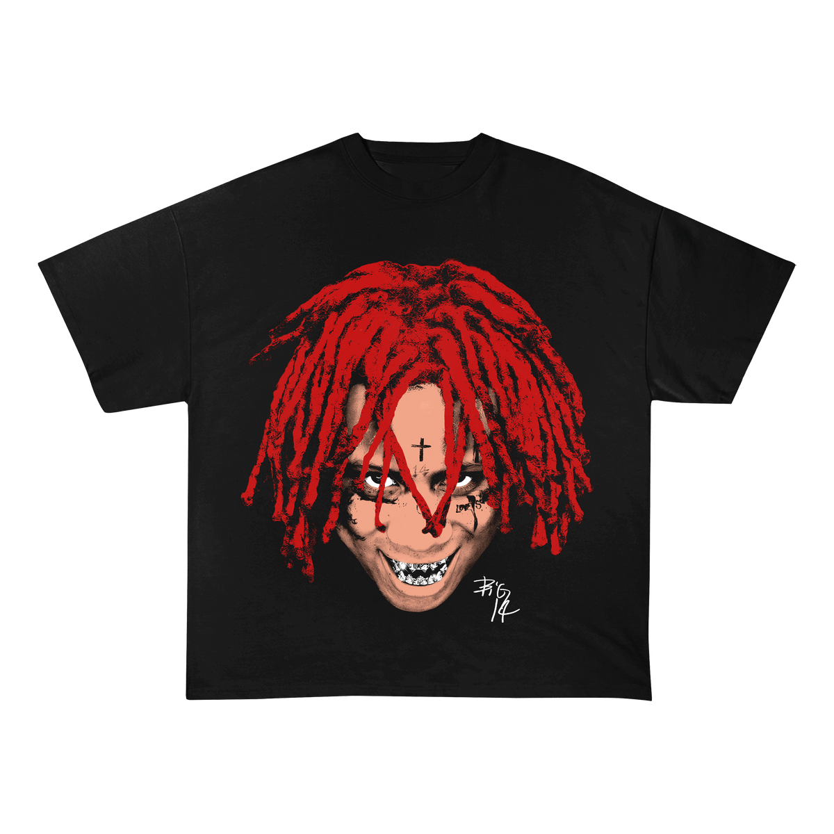 RDMCLOTHINGART tapestry hoodie TRIPPIEREDD WEIGHT COTTON TEE-8044