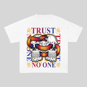 RDMCLOTHINGART tapestry hoodie TRUST NO ONE HEAVY WEIGHT COTTON TEE-9058