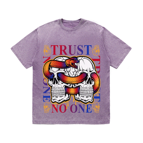 RDMCLOTHINGART tapestry hoodie TRUST NO ONE HEAVY WEIGHT COTTON TEE-9058
