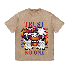 RDMCLOTHINGART tapestry hoodie TRUST NO ONE HEAVY WEIGHT COTTON TEE-9058