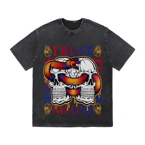 RDMCLOTHINGART tapestry hoodie TRUST NO ONE HEAVY WEIGHT COTTON TEE-9058