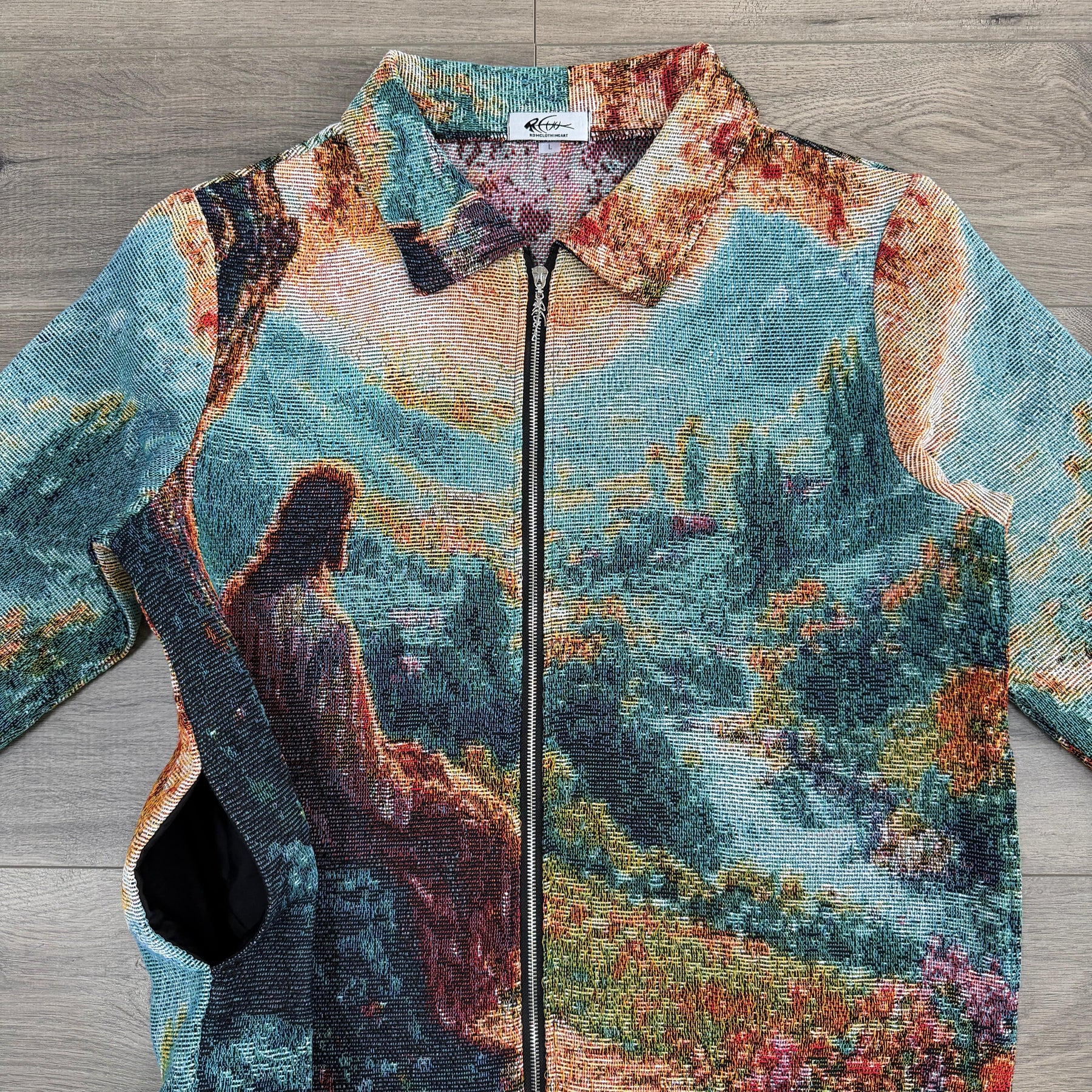 RDMCLOTHINGART tapestry hoodie VALLEY OF PEACE TAPESTRY JACKET