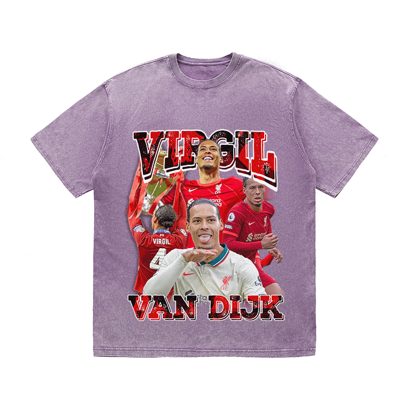 RDMCLOTHINGART tapestry hoodie VAN DIJK HEAVY WEIGHT COTTON TEE-9178