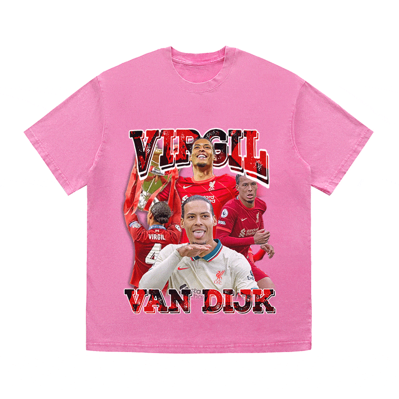 RDMCLOTHINGART tapestry hoodie VAN DIJK HEAVY WEIGHT COTTON TEE-9178