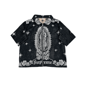 RDMCLOTHINGART tapestry hoodie VIRGENCITA BLACK TAPESTRY TEE