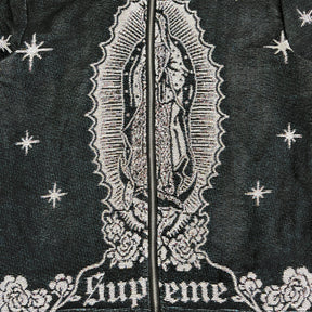 RDMCLOTHINGART tapestry hoodie VIRGENCITA BLACK TAPESTRY TEE