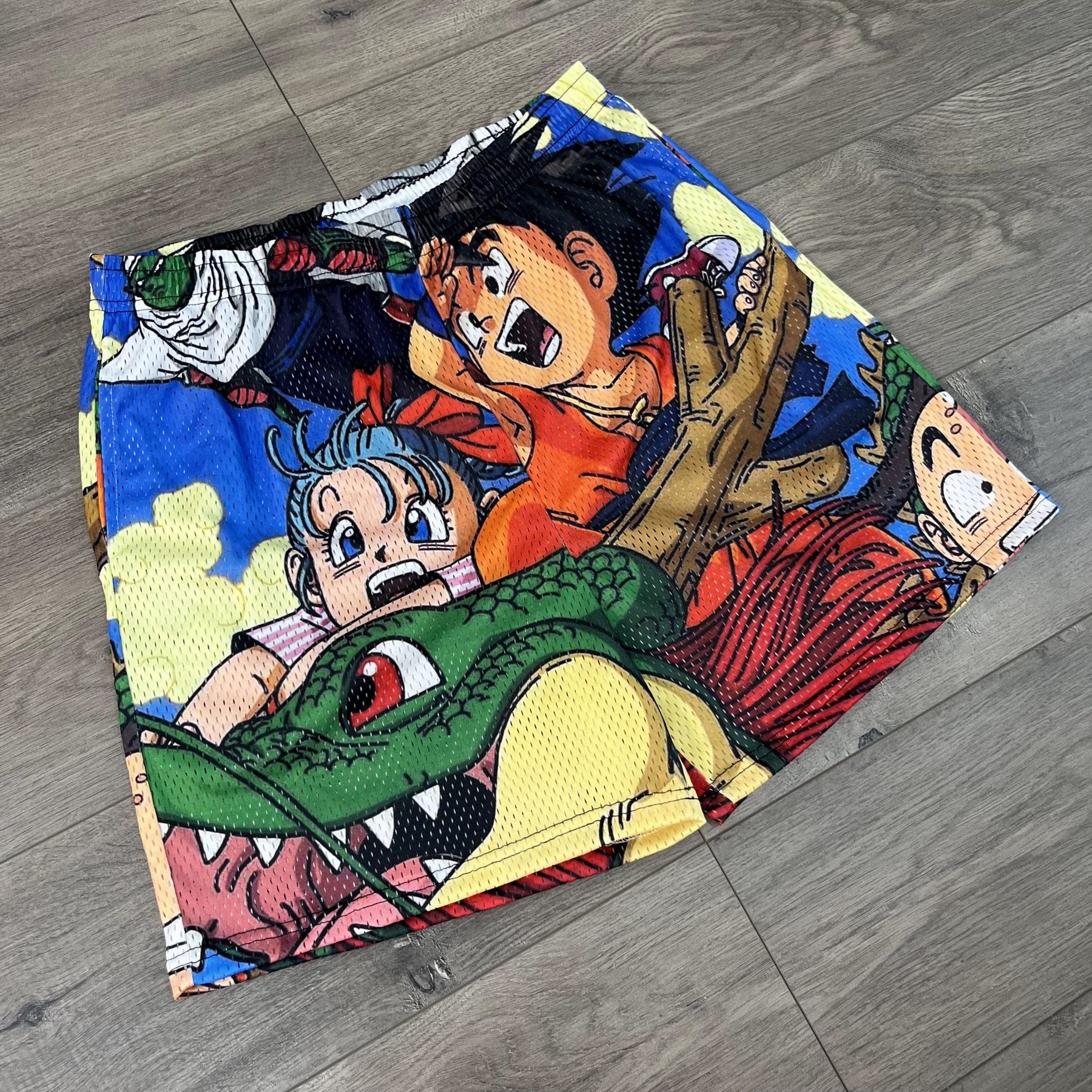 RDMCLOTHINGART tapestry hoodie YOUNG GOKU MESH SHORTS-8661