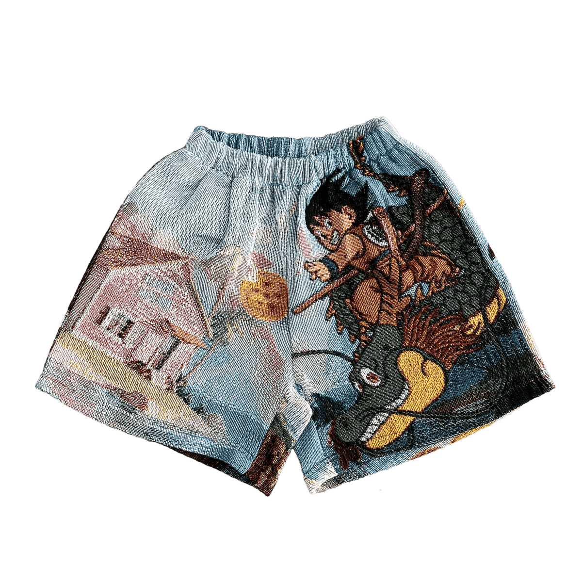 RDMCLOTHINGART tapestry hoodie YOUNG GOKU TAPESTRY SHORTS