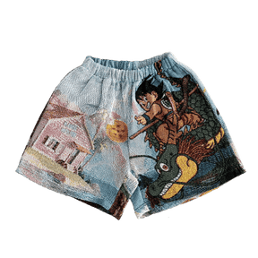 RDMCLOTHINGART tapestry hoodie YOUNG GOKU TAPESTRY SHORTS