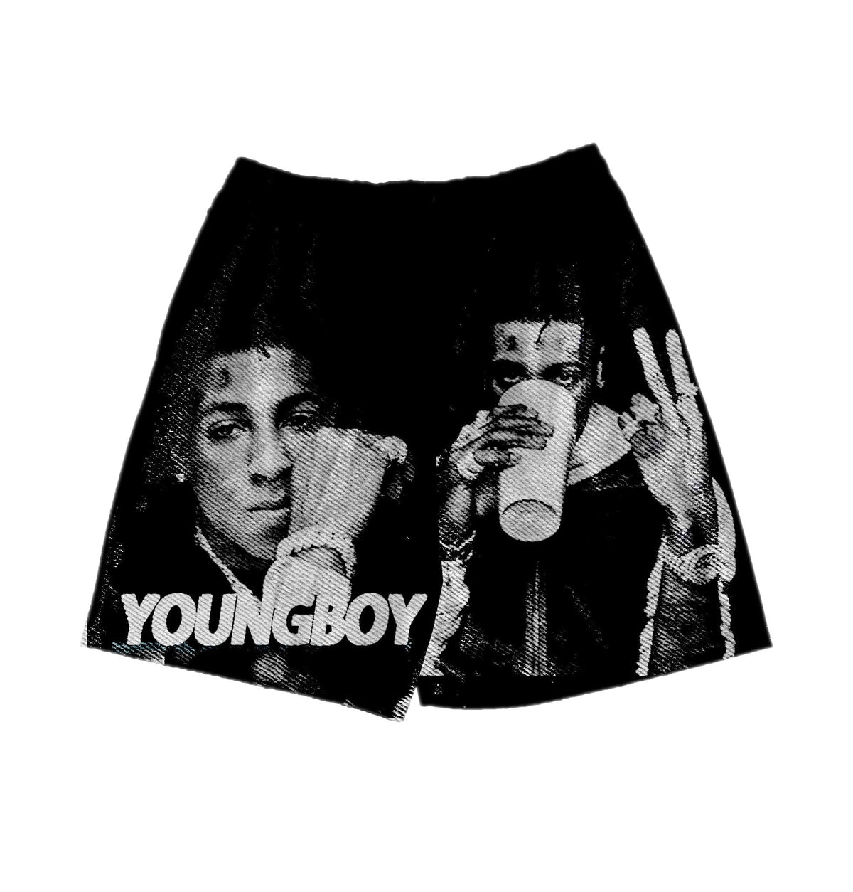 RDMCLOTHINGART tapestry hoodie YOUNGBOY TAPESTRY SHORTS