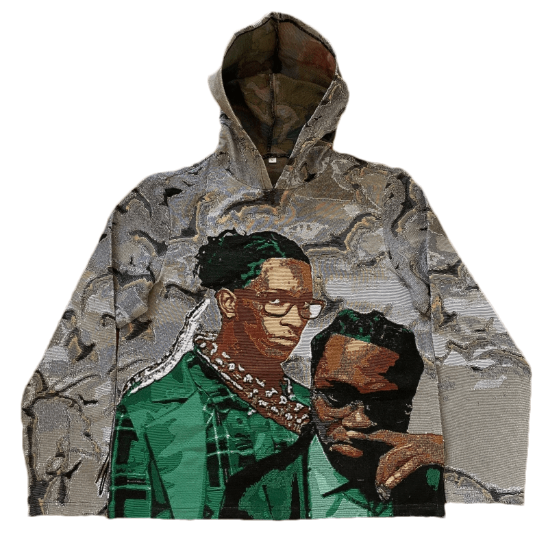 RDMCLOTHINGART tapestry hoodie YSL TAPESTRY